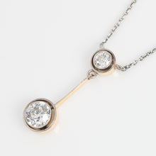 Art Deco 18ct Yellow Gold And Platinum Diamond Pendant - Friar House