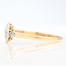 Art Deco 18ct Yellow Gold Diamond Cluster Ring - Friar House