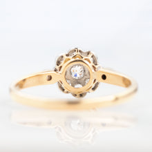 Art Deco 18ct Yellow Gold Diamond Cluster Ring - Friar House