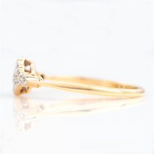 Art Deco 18ct Yellow Gold Diamond Cluster Ring - Friar House