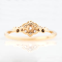 Art Deco 18ct Yellow Gold Diamond Cluster Ring - Friar House