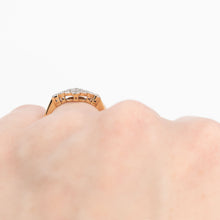 Art Deco 18ct Yellow Gold Diamond Cluster Ring - Friar House