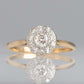 Art Deco 18ct Yellow Gold Diamond Cluster Ring - Friar House