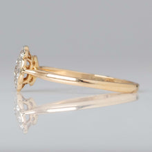 Art Deco 18ct Yellow Gold Diamond Cluster Ring - Friar House