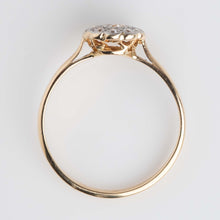 Art Deco 18ct Yellow Gold Diamond Cluster Ring - Friar House