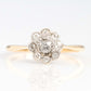Art Deco 18ct Yellow Gold Diamond Daisy Cluster Ring - Friar House
