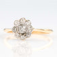 Art Deco 18ct Yellow Gold Diamond Daisy Cluster Ring - Friar House
