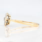 Art Deco 18ct Yellow Gold Diamond Daisy Cluster Ring - Friar House