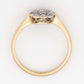 Art Deco 18ct Yellow Gold Diamond Daisy Cluster Ring - Friar House