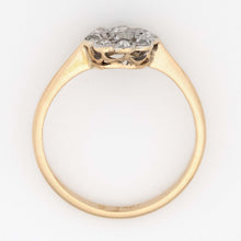 Art Deco 18ct Yellow Gold Diamond Daisy Cluster Ring - Friar House