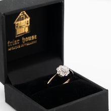 Art Deco 18ct Yellow Gold Diamond Daisy Cluster Ring - Friar House