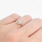 Art Deco 18ct Yellow Gold Diamond Daisy Cluster Ring - Friar House