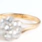 Art Deco 18ct Yellow Gold Diamond Daisy Cluster Ring - Friar House