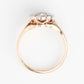 Art Deco 18ct Yellow Gold Diamond Daisy Cluster Ring - Friar House