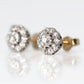 Art Deco 18ct Yellow Gold Diamond Earrings