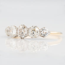 Art Deco 18ct Yellow Gold Diamond Five Stone Ring - Friar House