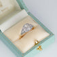 Art Deco 18ct Yellow Gold Diamond Panel Ring - Friar House