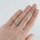 Art Deco 18ct Yellow Gold Diamond Panel Ring - Friar House