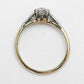 Art Deco 18ct Yellow Gold Diamond Solitaire Engagement Ring - Friar House