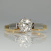 Art Deco 18ct Yellow Gold Diamond Solitaire Engagement Ring