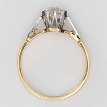 Art Deco 18ct Yellow Gold Diamond Solitaire Engagement Ring - Friar House