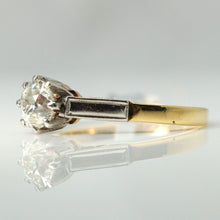 Art Deco 18ct Yellow Gold Diamond Solitaire Engagement Ring - Friar House