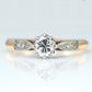 Art Deco 18ct Yellow Gold Diamond Solitaire Ring - Friar House