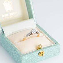 Art Deco 18ct Yellow Gold Diamond Solitaire Ring - Friar House