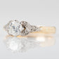 Art Deco 18ct Yellow Gold Diamond Solitaire Ring - Friar House