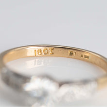Art Deco 18ct Yellow Gold Diamond Solitaire Ring - Friar House