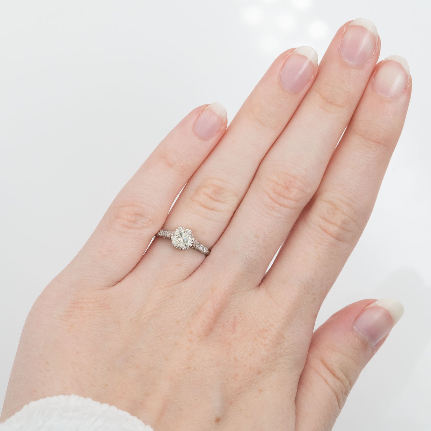 Art Deco 18ct Yellow Gold Diamond Solitaire Ring - Friar House