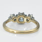 Art Deco 18ct Yellow Gold Diamond Three Stone Ring - Friar House