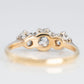 Art Deco 18ct Yellow Gold Diamond Three Stone Ring - Friar House Antique Jewellery