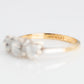 Art Deco 18ct Yellow Gold Diamond Three Stone Ring - Friar House Antique Jewellery