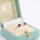 Art Deco 18ct Yellow Gold Ruby and Diamond Five Stone Ring - Friar House