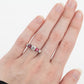 Art Deco 18ct Yellow Gold Ruby and Diamond Five Stone Ring - Friar House