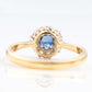 Art Deco 18ct Yellow Gold Sapphire and Diamond Cluster Ring - Friar House