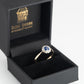 Art Deco 18ct Yellow Gold Sapphire and Diamond Daisy Cluster Ring - Friar House