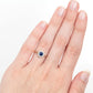 Art Deco 18ct Yellow Gold Sapphire and Diamond Daisy Cluster Ring - Friar House