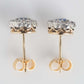 Art Deco 18ct Yellow Gold Sapphire and Diamond Earrings - Friar House