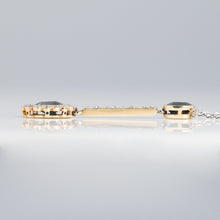 Art Deco 18ct Yellow Gold Sapphire and Diamond Pendant - Friar House