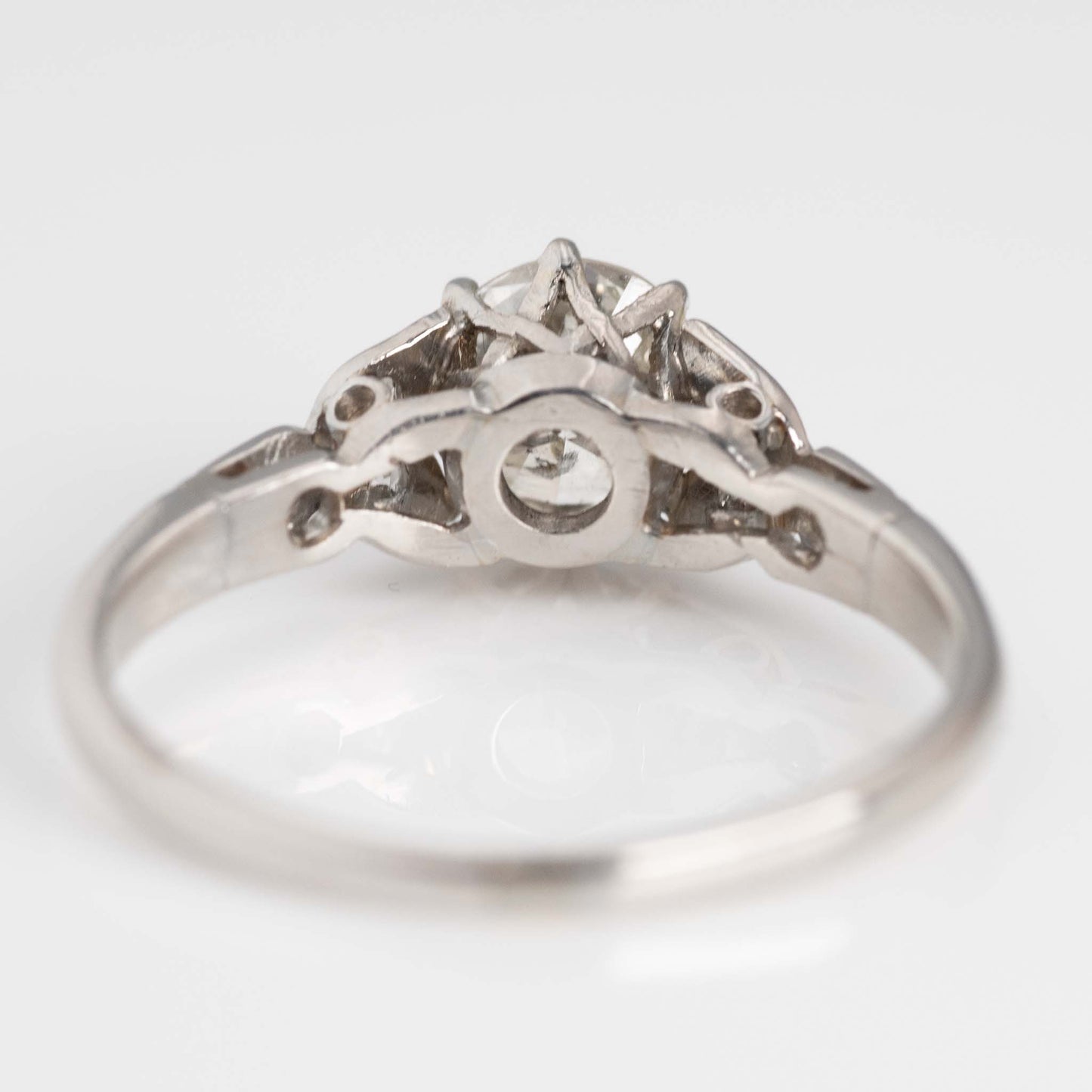 Art Deco 1930's Platinum Diamond Solitaire Ring - Friar House