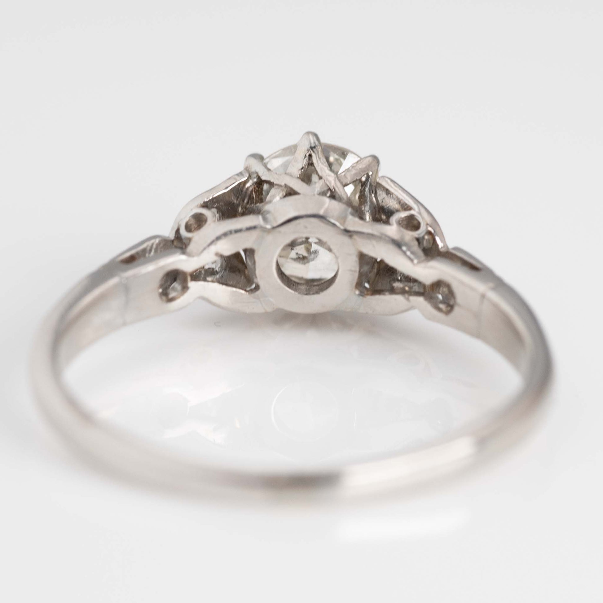 Art Deco 1930's Platinum Diamond Solitaire Ring - Friar House