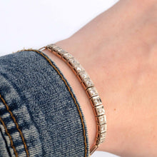 Art Deco 9ct Yellow Gold Diamond Bracelet - Friar House