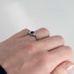 Art Deco Palladium Sapphire Diamond Ring - Friar House