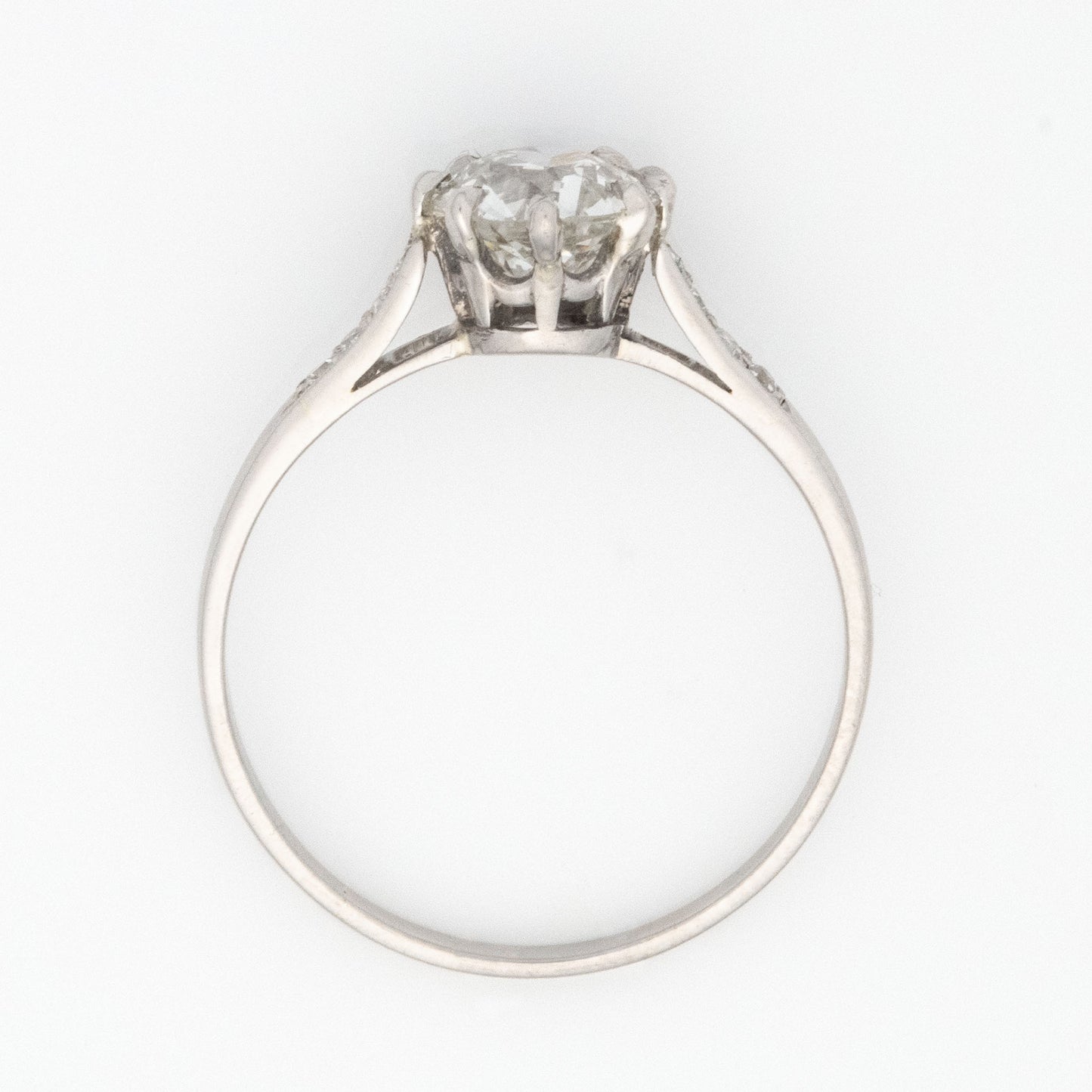 Art Deco Platinum 1.1 Carat Diamond Solitaire Ring - Friar House