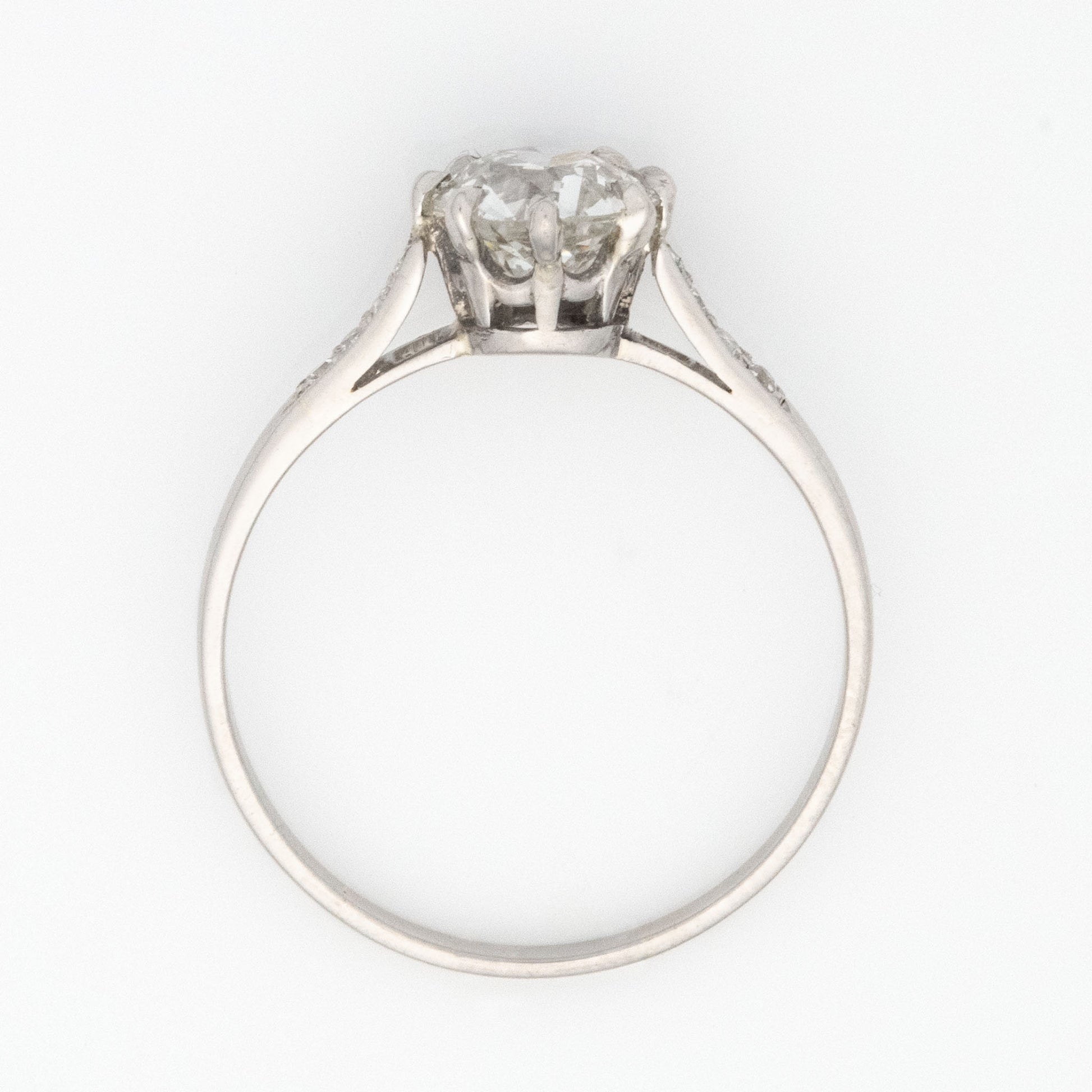Art Deco Platinum 1.1 Carat Diamond Solitaire Ring - Friar House