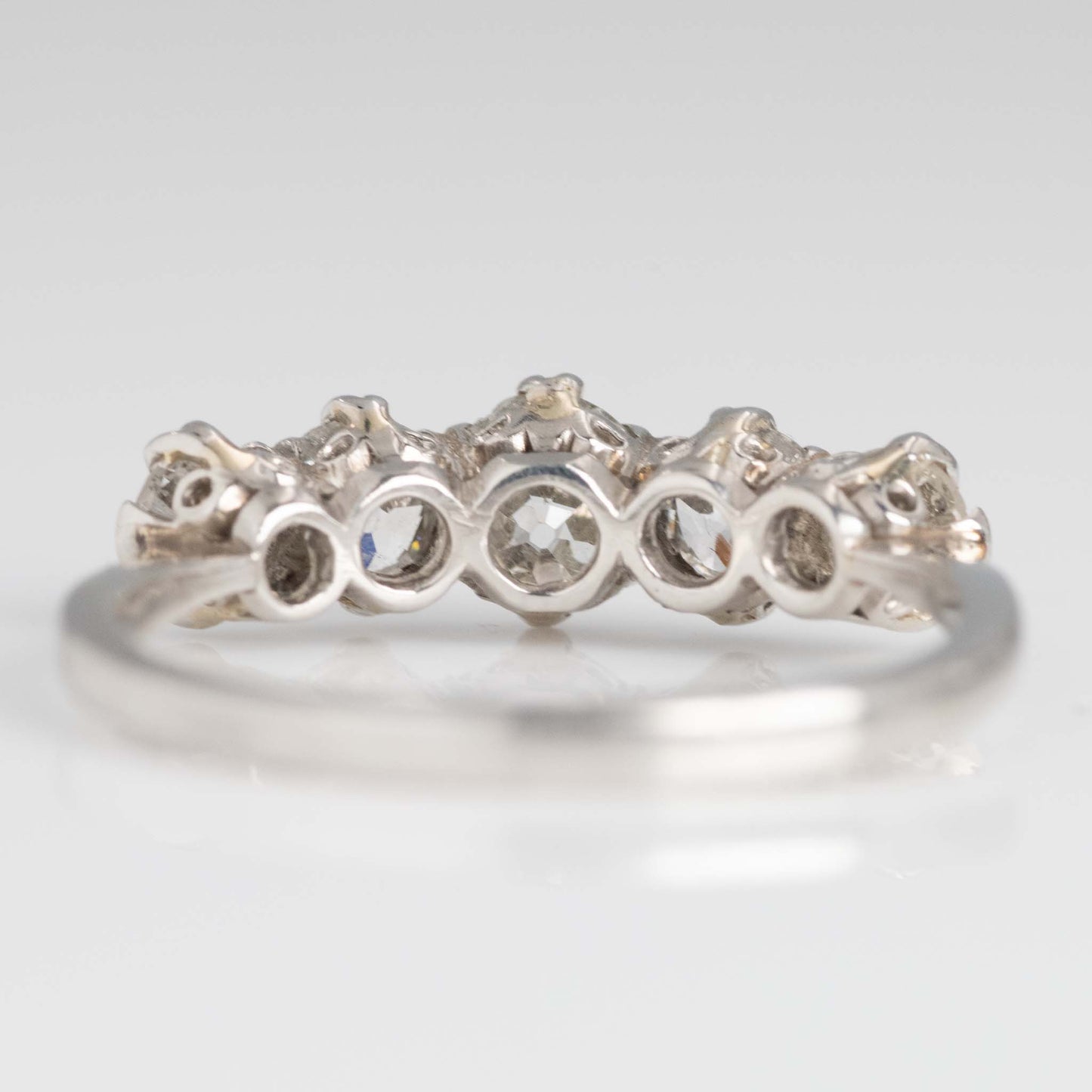 Art Deco Platinum 1.20 Carat Diamond Five Stone Ring - Friar House