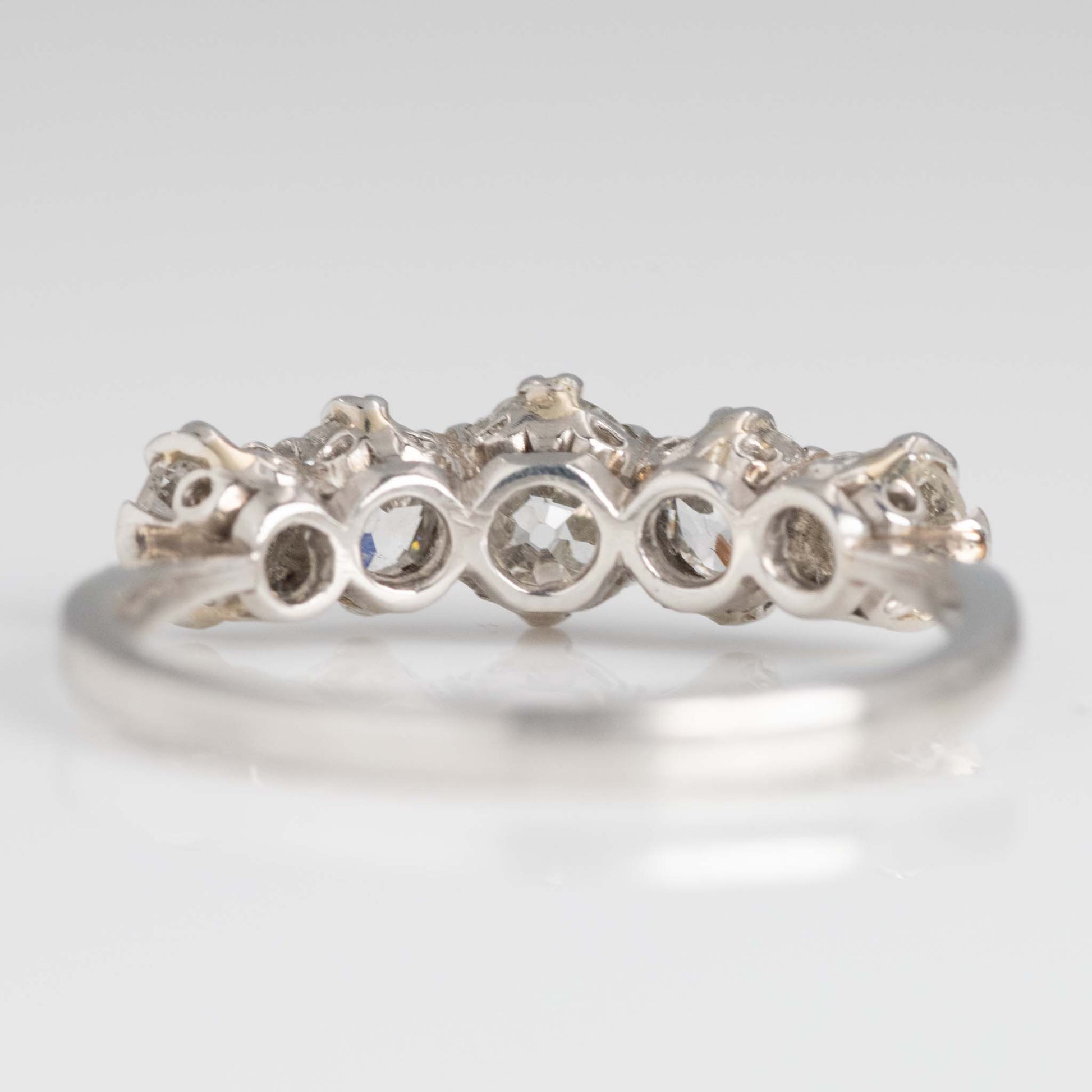 Art Deco Platinum 1.20 Carat Diamond Five Stone Ring - Friar House
