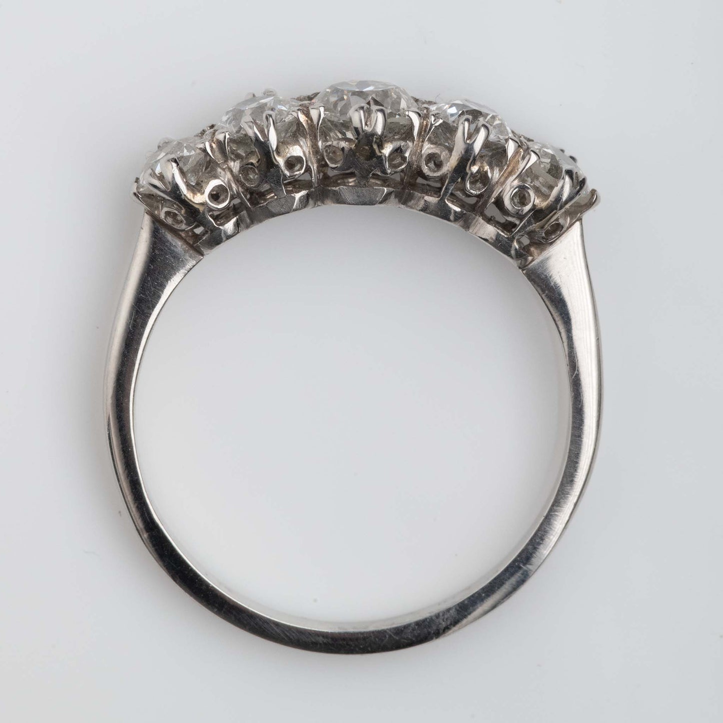 Art Deco Platinum 1.20 Carat Diamond Five Stone Ring - Friar House